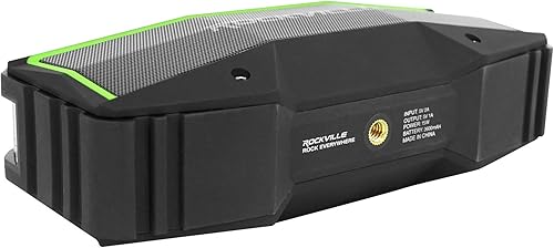 Miniatura 8 de Rockville Rock Everywhere - Altavoz Bluetooth portátil de 15 W, IPX6 a prueba de salpicaduras, enlace TWS, batería de larga duración, para uso en