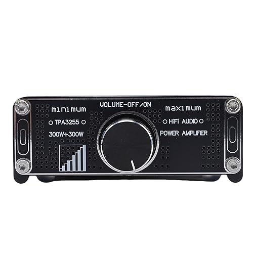 Miniatura 9 de Amplificador de potencia de alta fidelidad, amplificador de potencia de 300 W x 2 amplificador de alta fidelidad clase D, mini amplificador estéreo