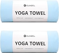 Vista 9 de Eunzel Toalla de yoga caliente antideslizante para esterilla de yoga, toalla absorbente de sudor para yoga caliente, pilates y entrenamiento, 72 x