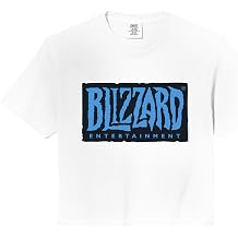 Blizzard Entertainment Official Blue Logo Comfort Colors Crop Top