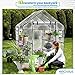 Machrus OGrow Walk-in Portable Greenhouse, Outdoor Indoor Grow House for Plants and Flowers with 3 Tiers and 12 Shelves, Zipper Door and Ventilation Windows, 56''x56''x77”, Green