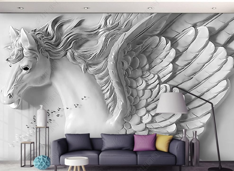 Papier peint intissé pégase pour masquer les défauts du mur 350cm