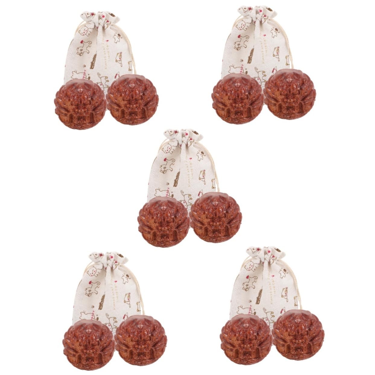 5 Paare Handmassageball multifunktionale Massage Massagebälle für Handübungen Fitnessstudio Ö fitnessball gymnastikballe entspannende handbälle aus holz Outdoor-Handmassagegeräte