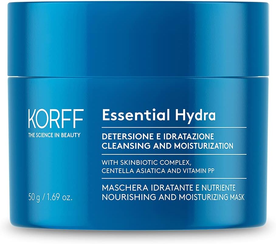Korff Essence gezichtsmasker, zachte en rijke textuur, hydraterende en voedende formule voor droge huid, 50 ml