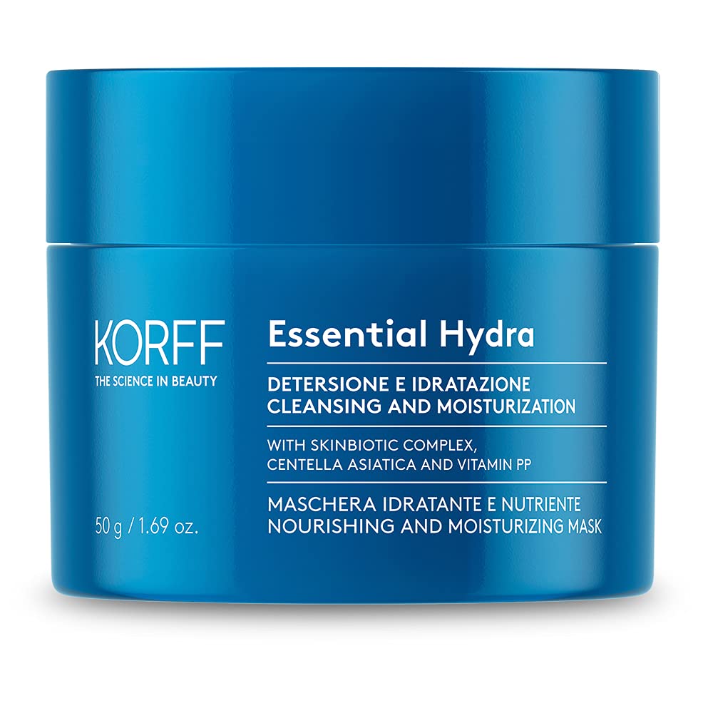 Korff Essence Maschera Viso, Texture Morbida e Ricca, Formula Idratante e Nutriente per Pelle Secche, 50ml