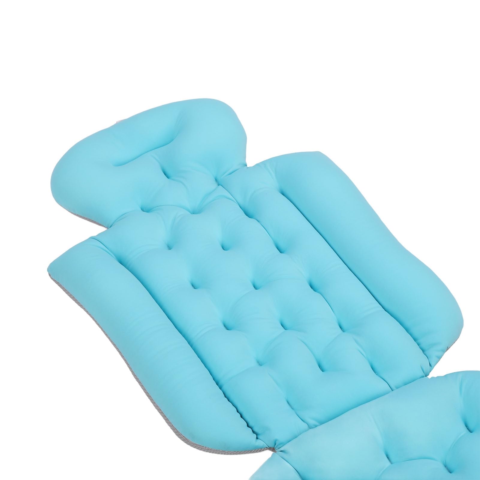 Naroote Almohada de Baño de Cuerpo Completo, Diseño Ergonómico, Evita Resbalones, Cojín de Bañera Lavable Desmontable para Adultos, SPA (Blue)
