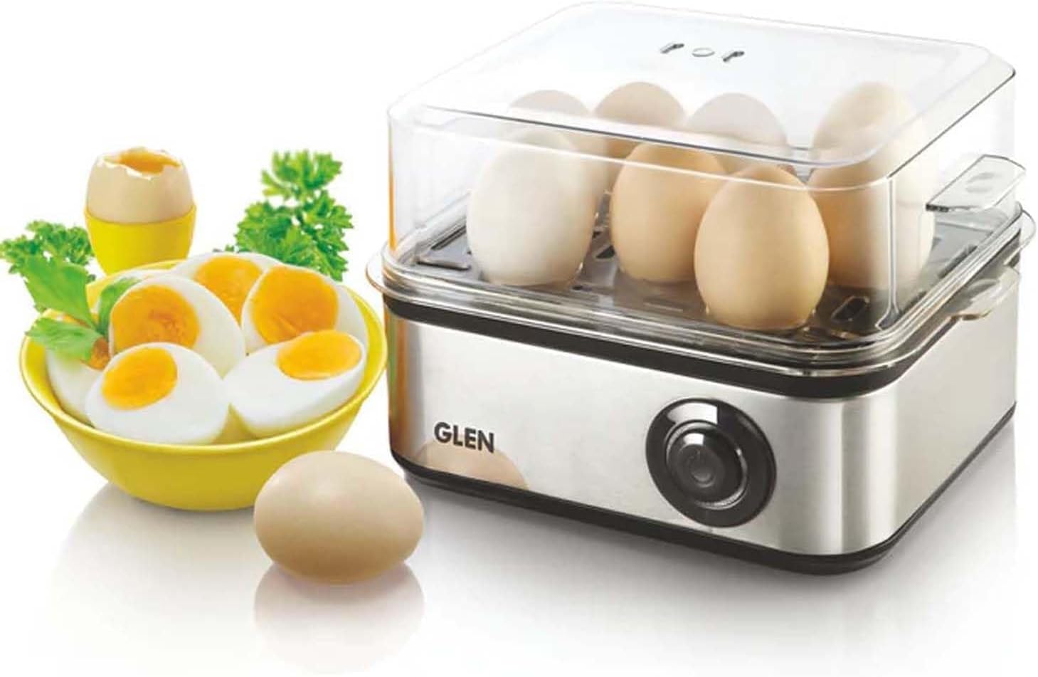 Glen Egg Boiler 500 Watt with 3 Water Levels Silver (SA-3036)