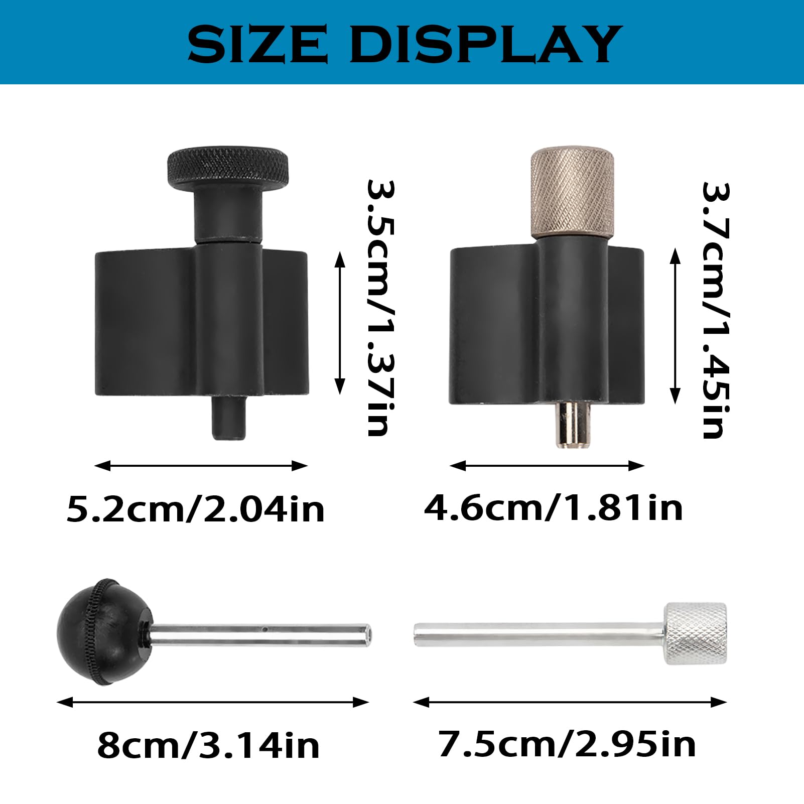7 Pezzi Kit Messa in Fase per VAG 1.2, 1.4, 1.6, 1.9 et 2.0 SDI/TDI Moteurs per VW/Audi/Ford/Seat/Skoda Set Attrezzi per la Regolazione della Cinghia Dentata Strumento Bloccaggio