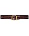 Lauren Ralph Lauren Slide-Buckle Croc-Embossed Leather Belt - Main View