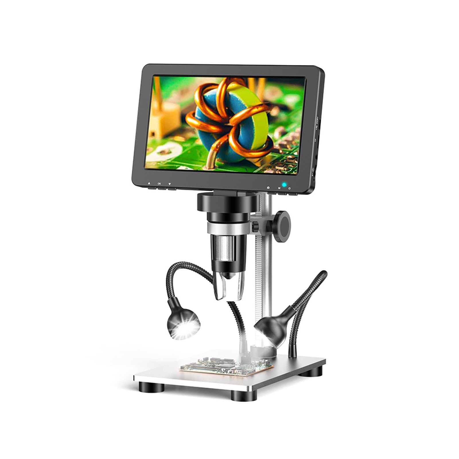 Microscopio ad alta chiarezza da 7 pollici con ingrandimento 1200X e connettività per immagini e condivisioni video senza soluzione di continuità microscopio LCD
