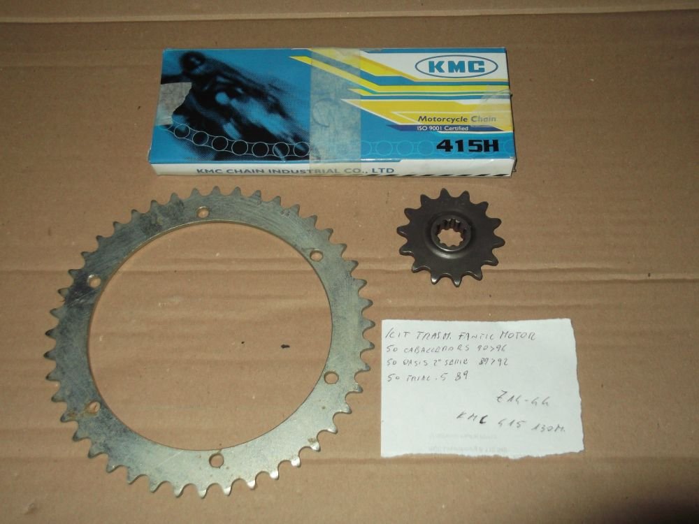 KIT TRASMISSIONE CATENA-CORONA-PIGNONE PER FANTIC 50 CABALLERO RS 90>96 Z 14-44