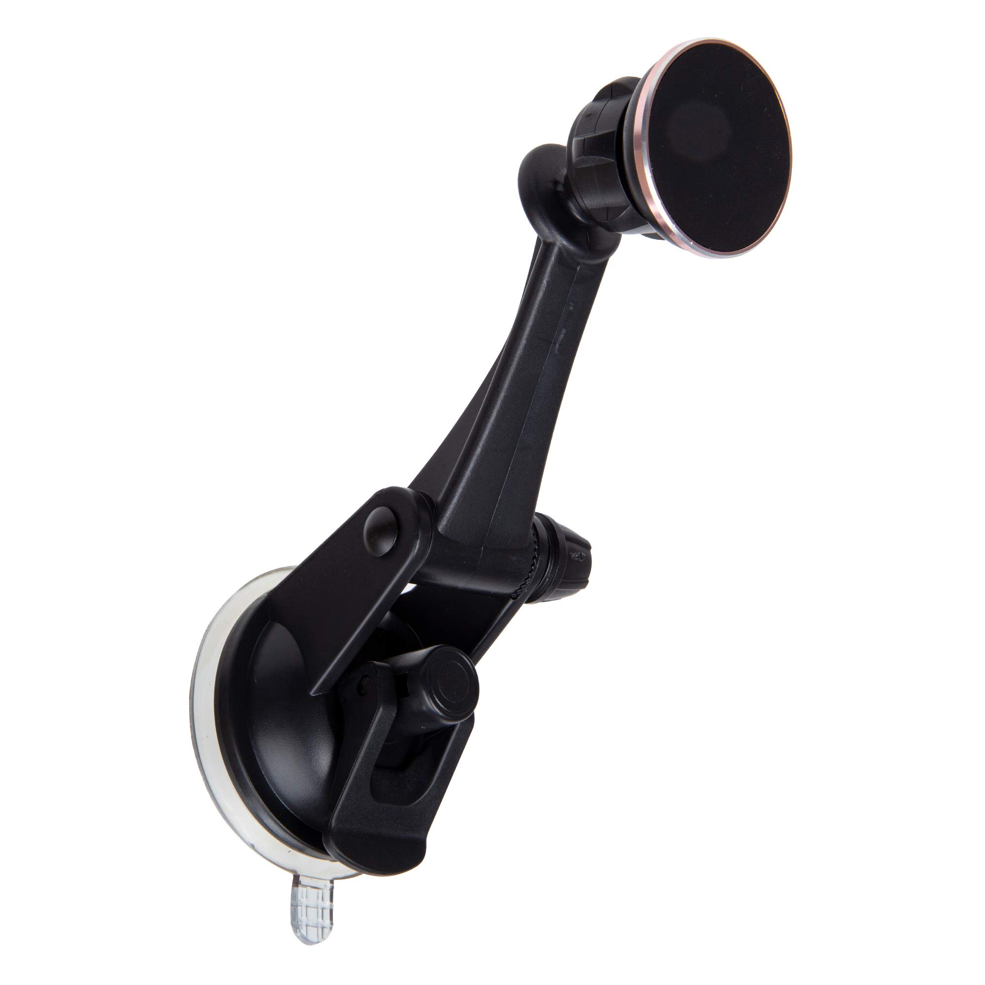 iFocus ElectronicsMagnetic Car Vent Phone Holder with Suction Arm, 4.25 x 8.25 inches, Black