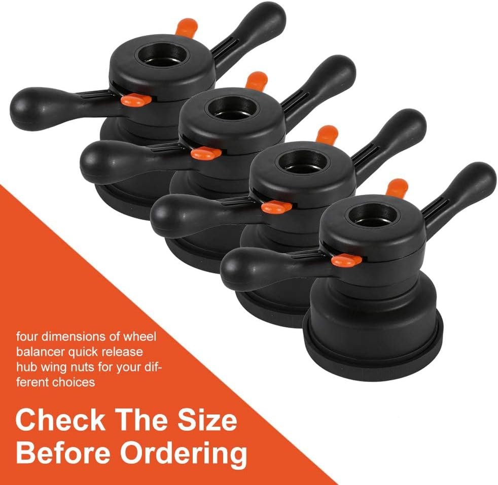 Wheel Balancer Accessories, 40mm Tire Balancer Replacement Machine Tools Quick Release Hub Wing Nut Wheel Balancer Tire Change Tool(Thread Diam. 40mm, Pitch 3mm)