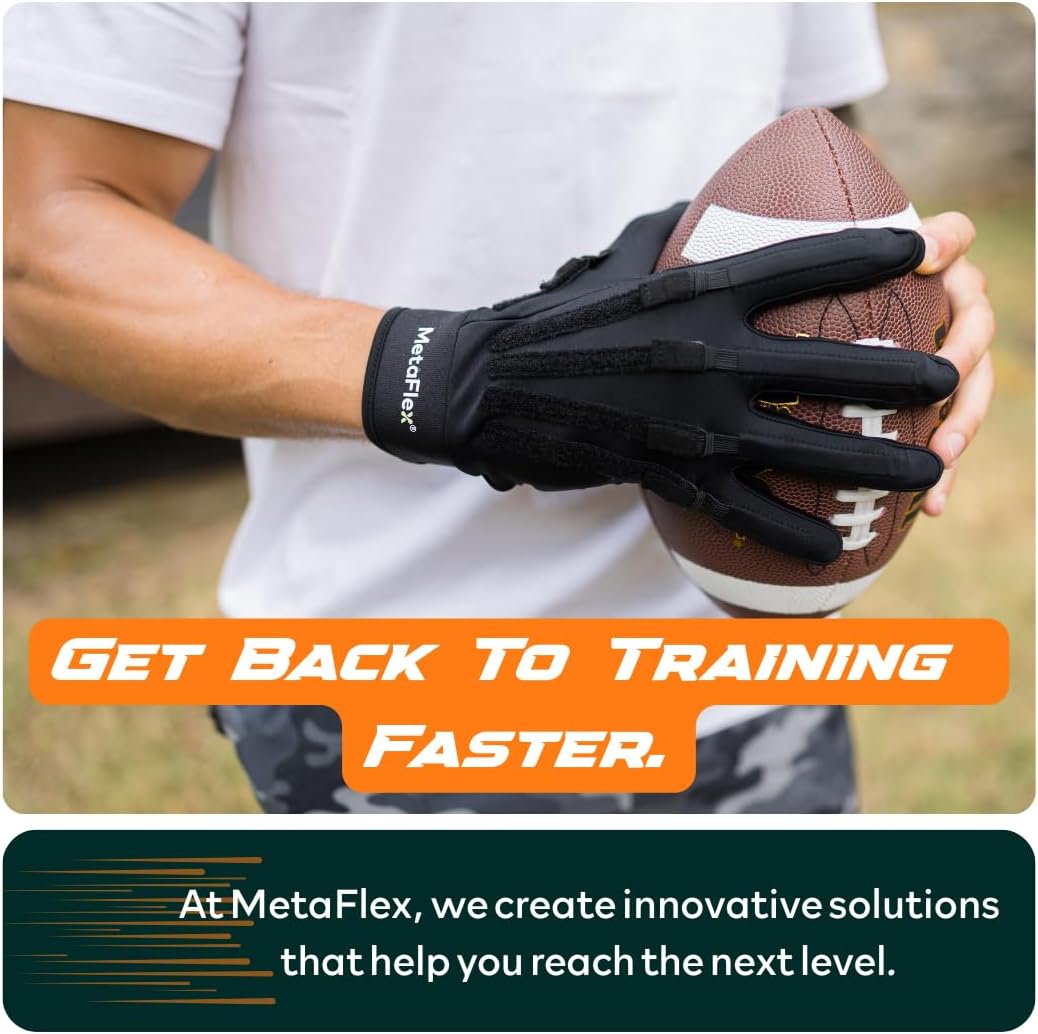 MetaFlex Pro, Strength & Recovery Gloves. Medium-Weight Resistance Bands for Deep Stretching, Advanced Hand Strengthening, and Gentle Support for Hand Pain Relief