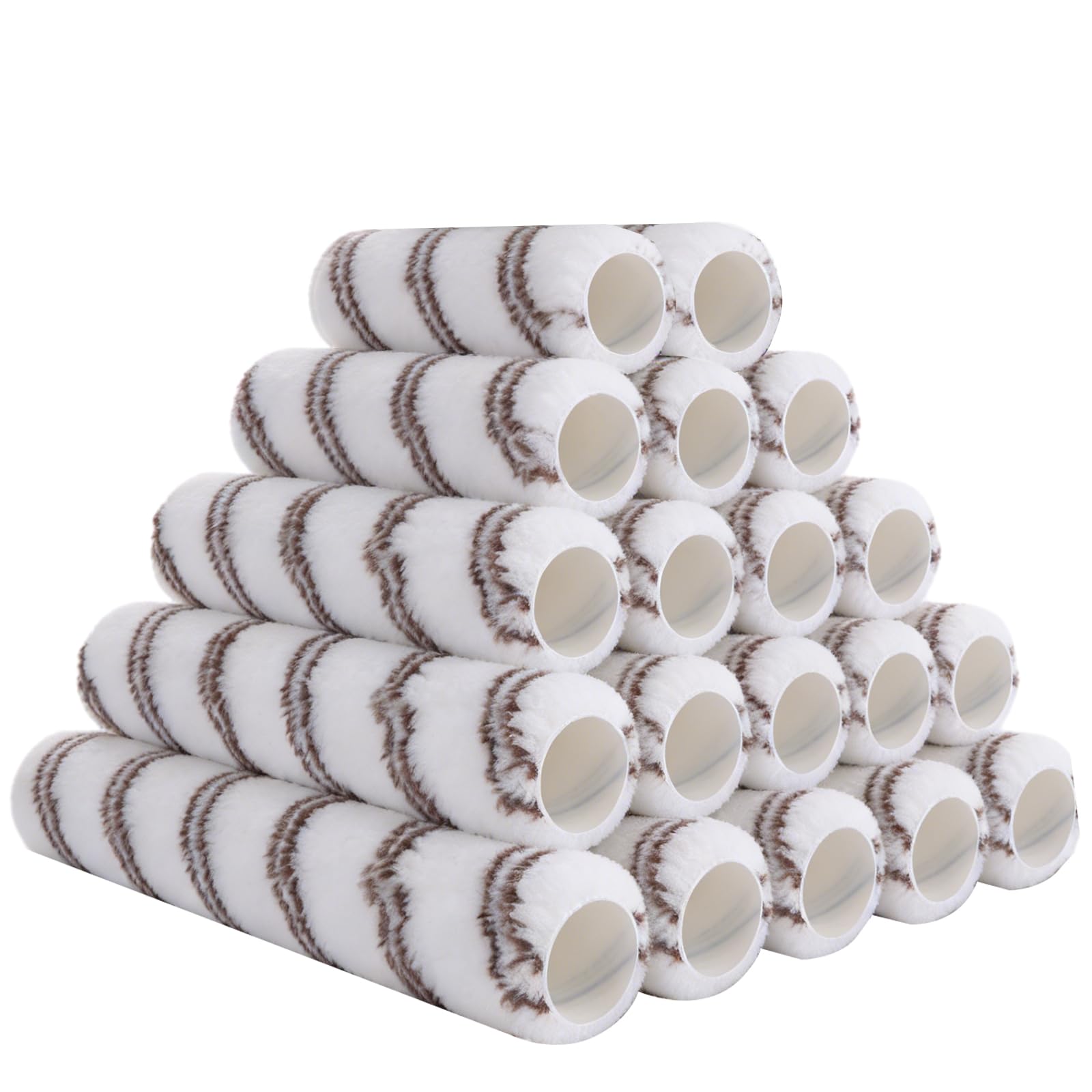 YKUKIZEE 20 PCS Paint Roller Sleeve 9 Inch, Microfiber Paint Roller Cover