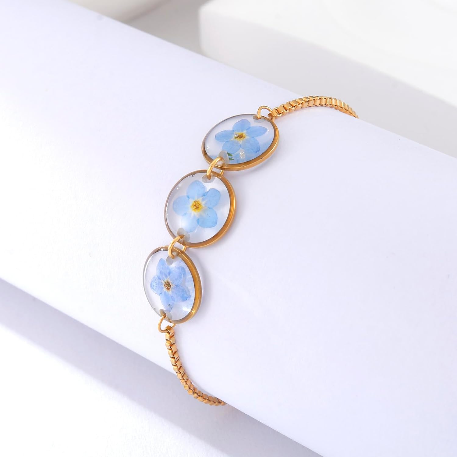 MollyQueen Miscarriage Gifts for Mothers Forget Me Not Jewelry Comfort Memorial Loss of Baby Women Miscarriage Gifts - Image 4