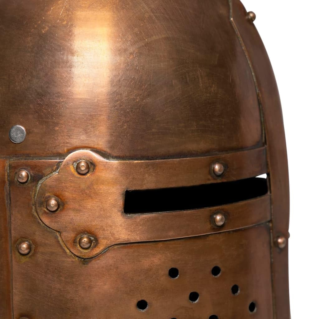 Genérico Réplica de Casco de Caballero Medieval Antiguo Larp Acero Cobre,Arte y Ocio,Hobbies y Artes Creativas,Coleccionables,Armas coleccionables-286225