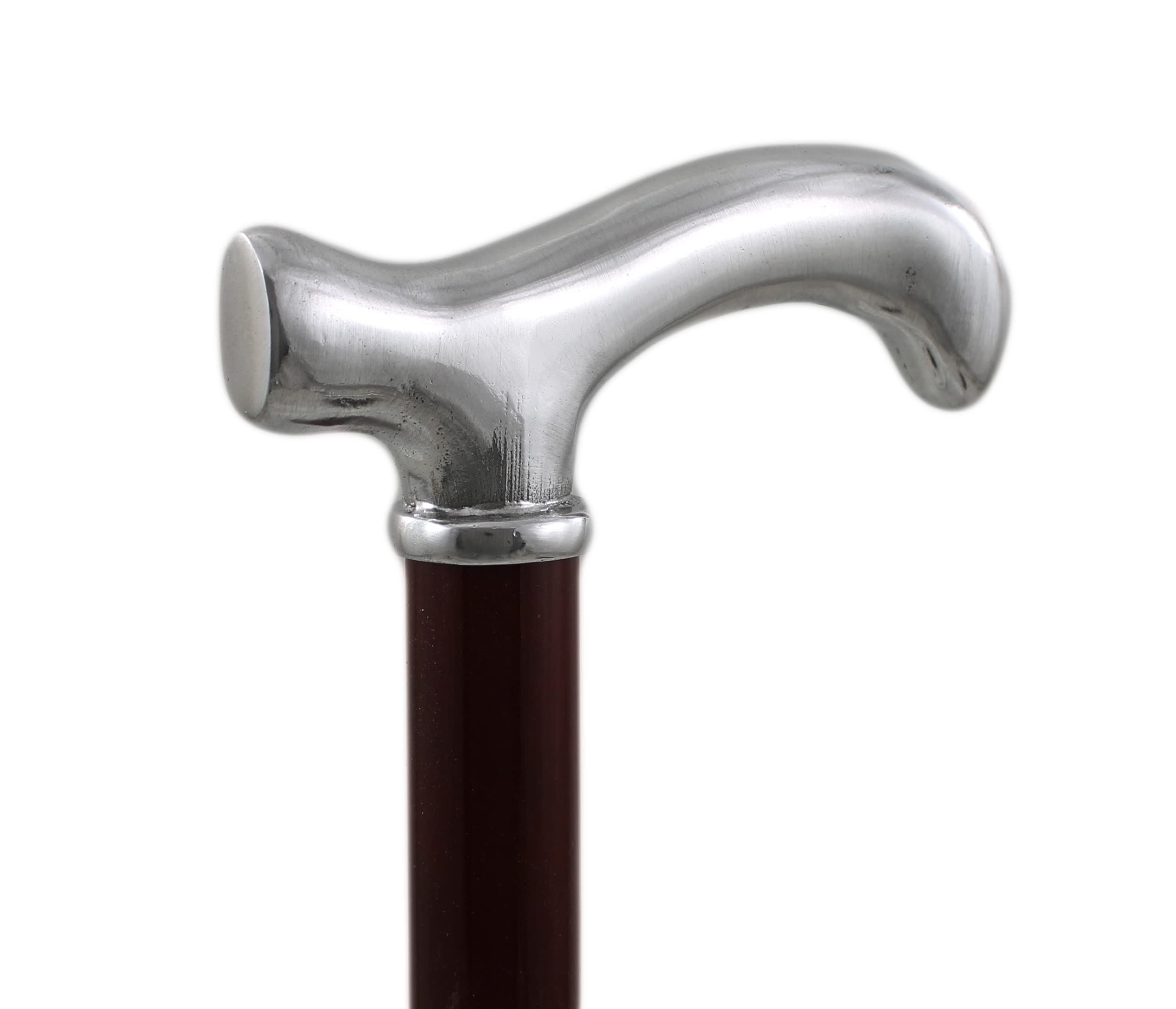 Derby - Bastón de paseo de 97 cm, color negro, elegantes y ergonómicos para ancianos. Bastones a medida para hombre y mujer Italia