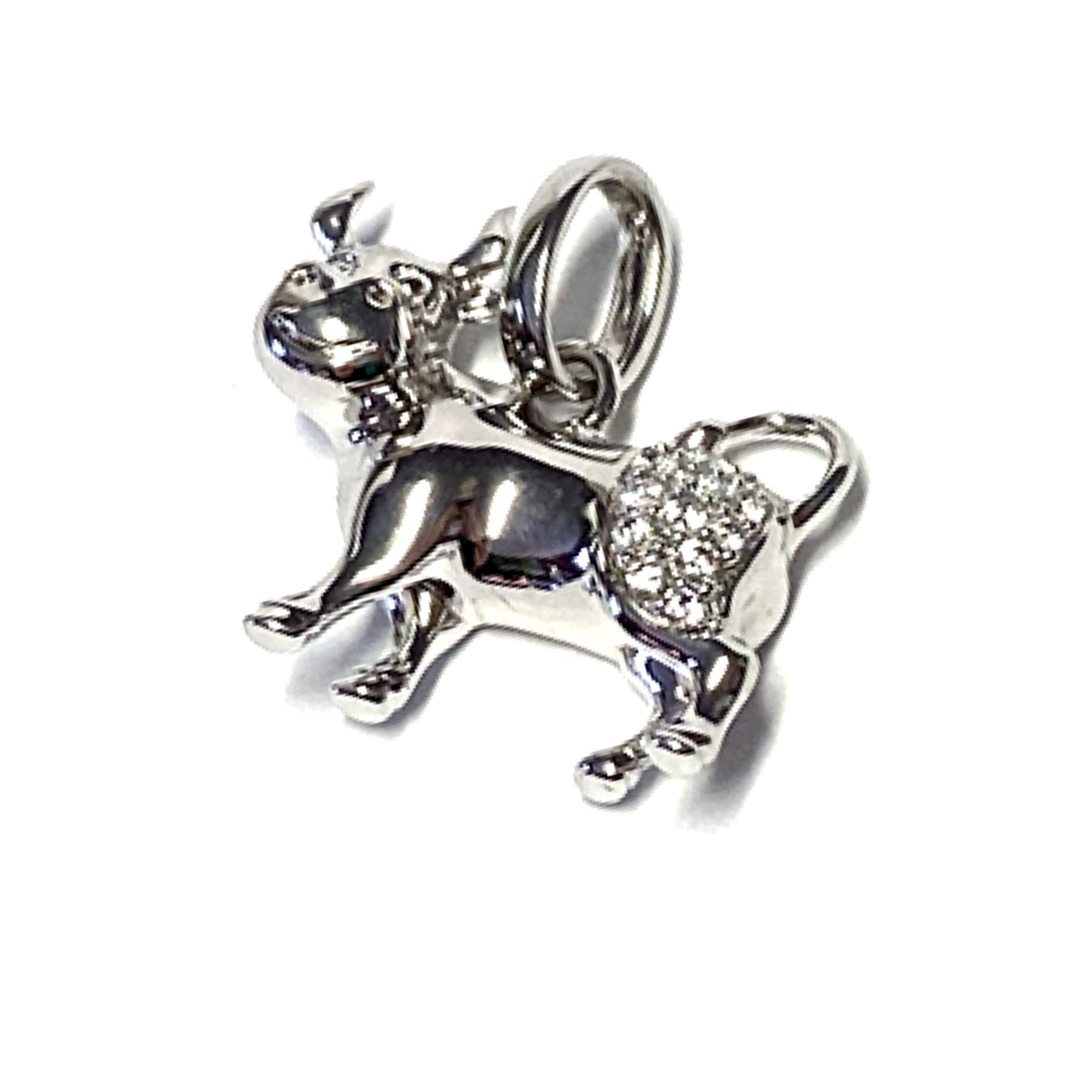 Sternzeichen Kettenanhänger 925/- Sterling Silber rhodiniert figurlich gearbeitet - Stier - Anhänger Tierkreiszeichen