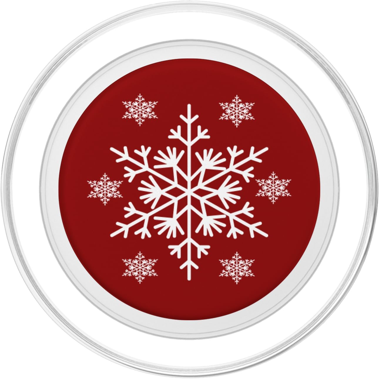 Christmas Snowflake Holiday Season Finger Holder Stand Gifts PopSockets MagSafe PopGrip for iPhone