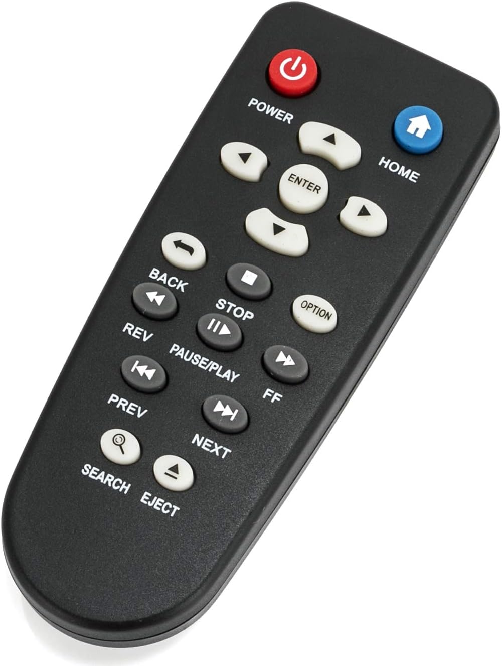 AIDITIYMI WD-RC Remote Control Replace for WD Western Digital TV Live Media Player WD TV Mini (WDBAAL0000NBK-NESN),Live Plus (WDBABX0000NBK-NESN)，Live (WDBAAN0000NBK-NESN)，HD Media Players