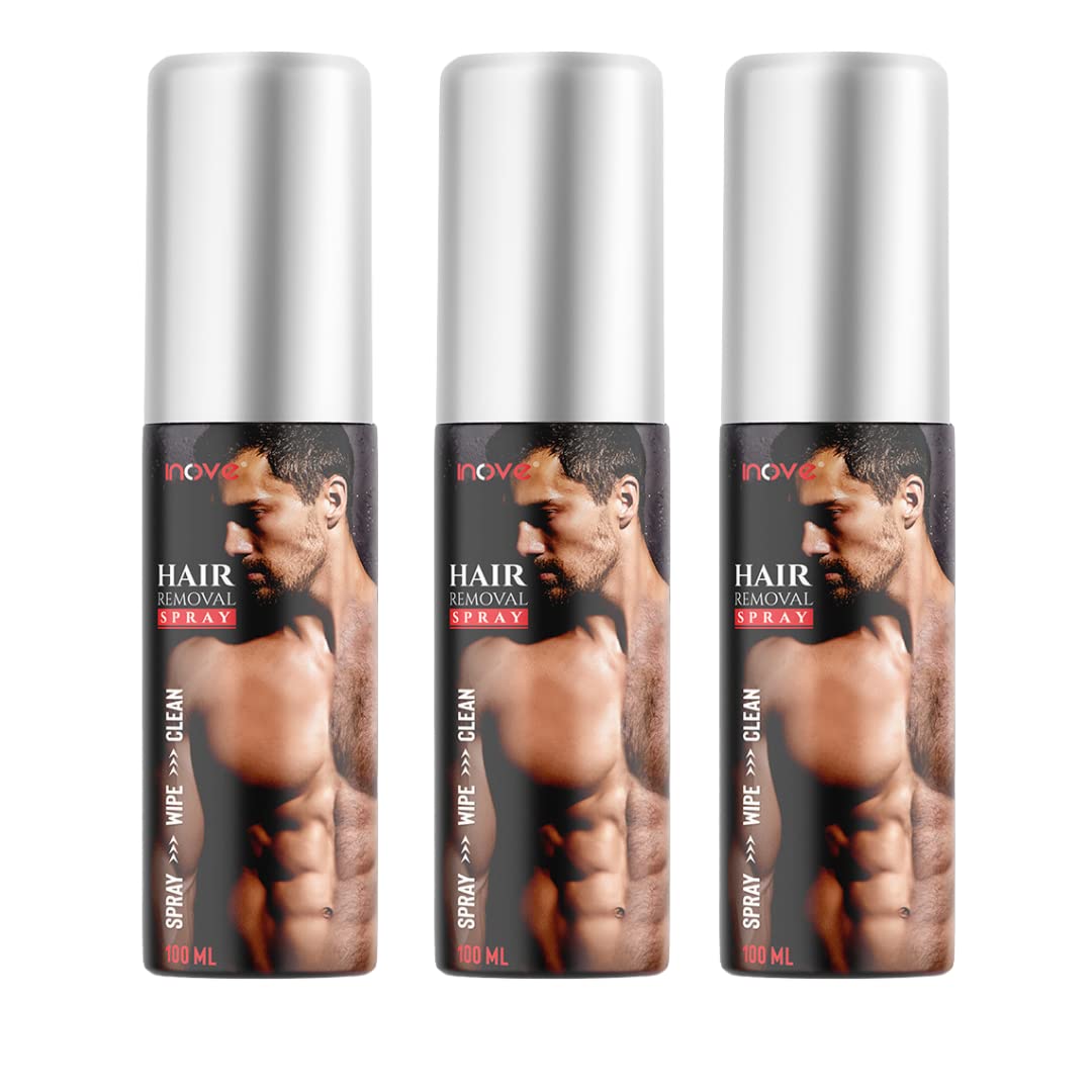 Buy Inove Men Hair Removal Spray, Pack of 3 100ml Each. Online at Low