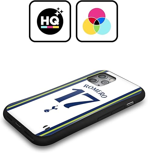 Miniatura 2 de Head Case Designs Officially Licensed Tottenham Hotspur F.C. Cristian Romero 202223 Players Home Kit Hybrid Case Compatible with Apple iPhone 15 Pro