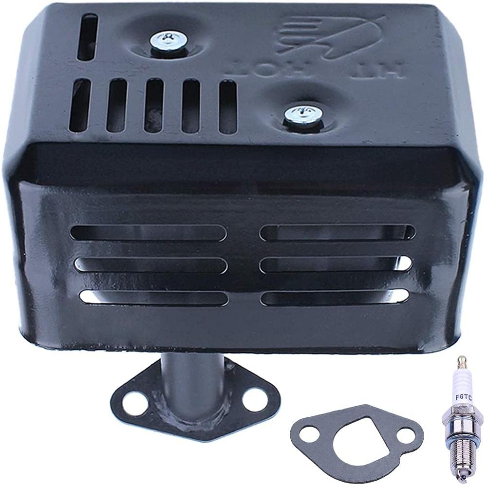 BAIJAC Conjunto de Escape de silenciador con Tubo de Escape for Honda GX160 GX200 5. 5HP 6.5hp Motor Reemplace 18300 -ZE1-900 Herramientas eléctricas de jardín
