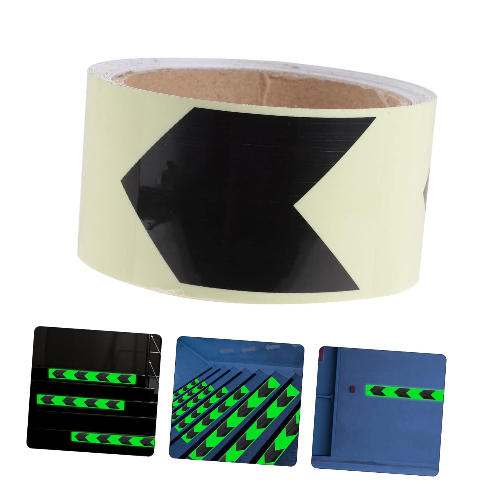 SOLUSTRE 2rollos Cinta Adhesiva Luminosa Reflectante y Para Señalización Para Almacenes Oficinas y Espacios Públicos Alta Visibilidad La Oscuridad