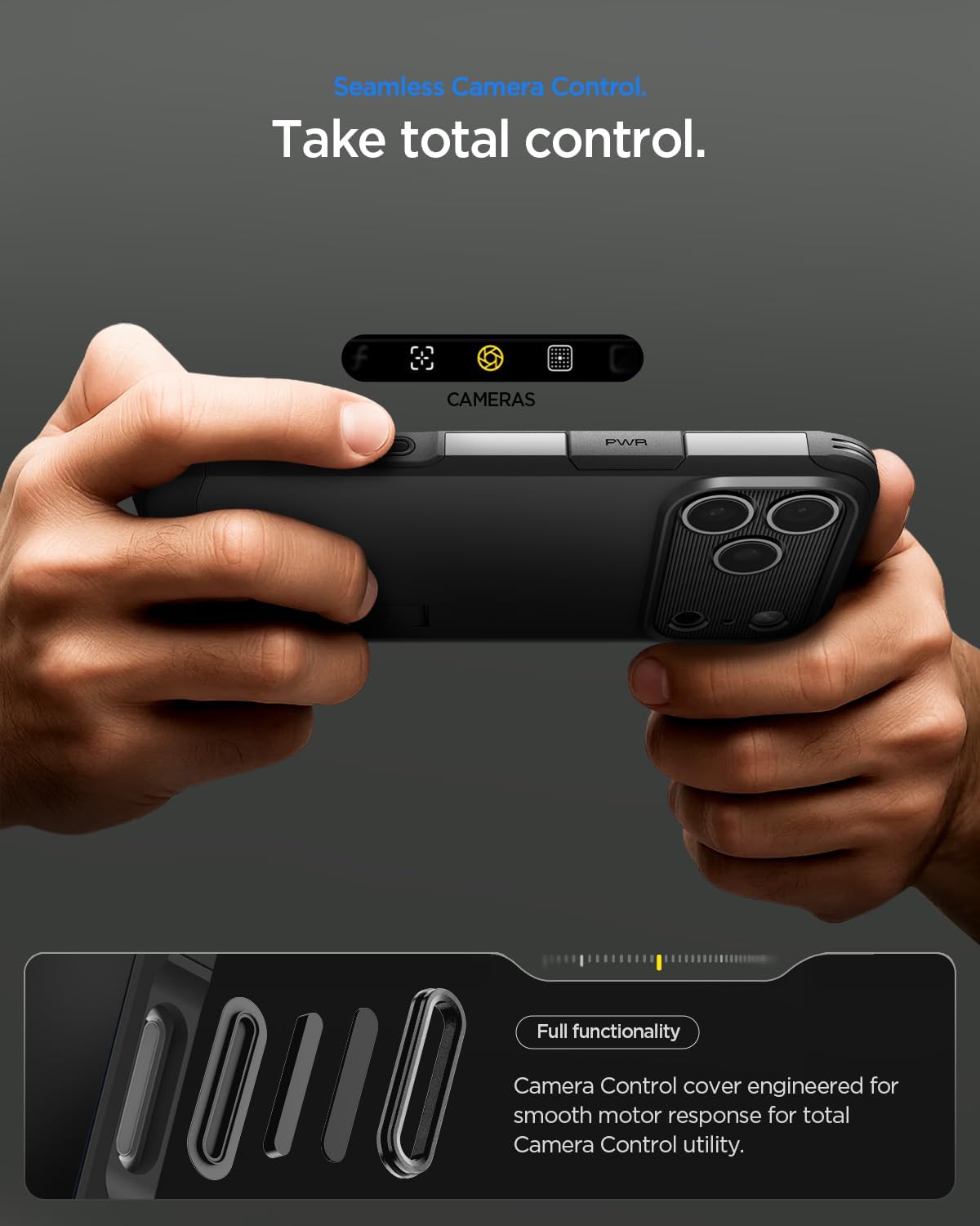 Spigen for iPhone 17 Pro Case, Tough Armor T MagFit [Camera Control Button] [Compatible with Magsafe] - Black - Image 6