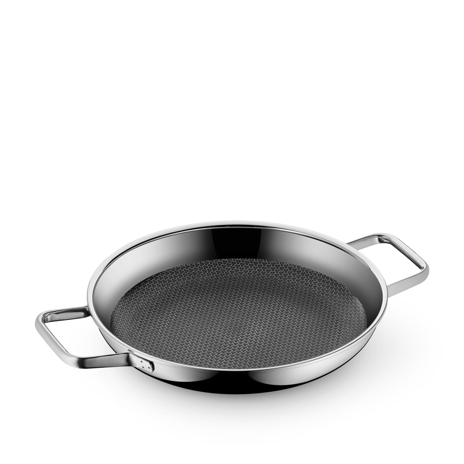 WMF Profi Resist Servier-/ Bratpfanne 28 cm Induktion, Mehrschichtmaterial beschichtet, Wabenstruktur, Edelstahlgriff, backofenfest