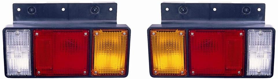 KarParts360 For Isuzu FSR Tail Light Assembly 1986-1996 Driver and Passenger Side Pair Replacement For IZ2800112, IZ2801112 | 8-97065-810-0, 8-97065-809-0