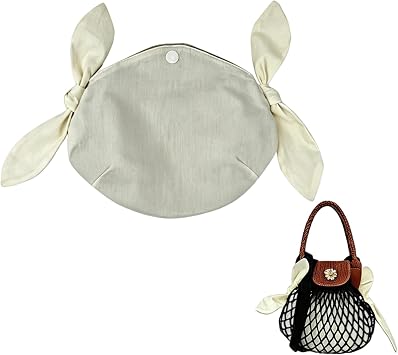 Handmade Bag Insert Organizer Drawstring Mesh Bucket Bag Inner Insert Organizer Multi-Functional Net Bags Inner Bag Insert for Net Bags XS