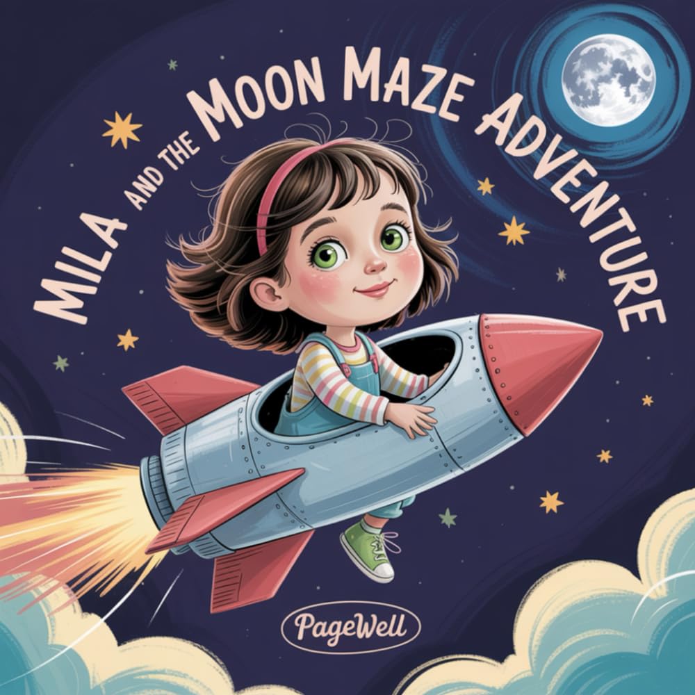 Mila and the Moon Maze Adventure | Kids Story Book | Kids Picture Book: A Magical Space Adventure About Curiosity, Courage, and Solving Mystical Puzzles for Kids Ages 3–9