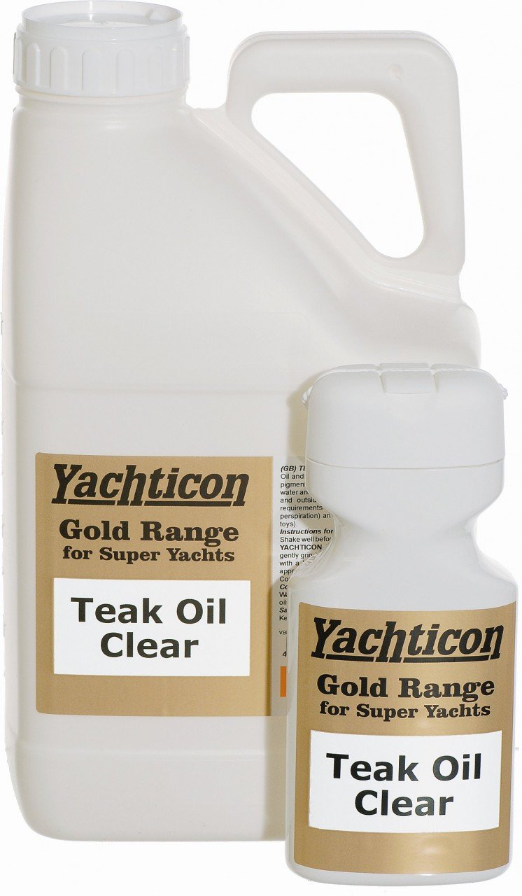 Yachticon Gold Range Super yacht Teak Olio trasparente – 5 litri