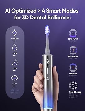 Brush PRO Rechargeable Electric Toothbrush for Adult Purple