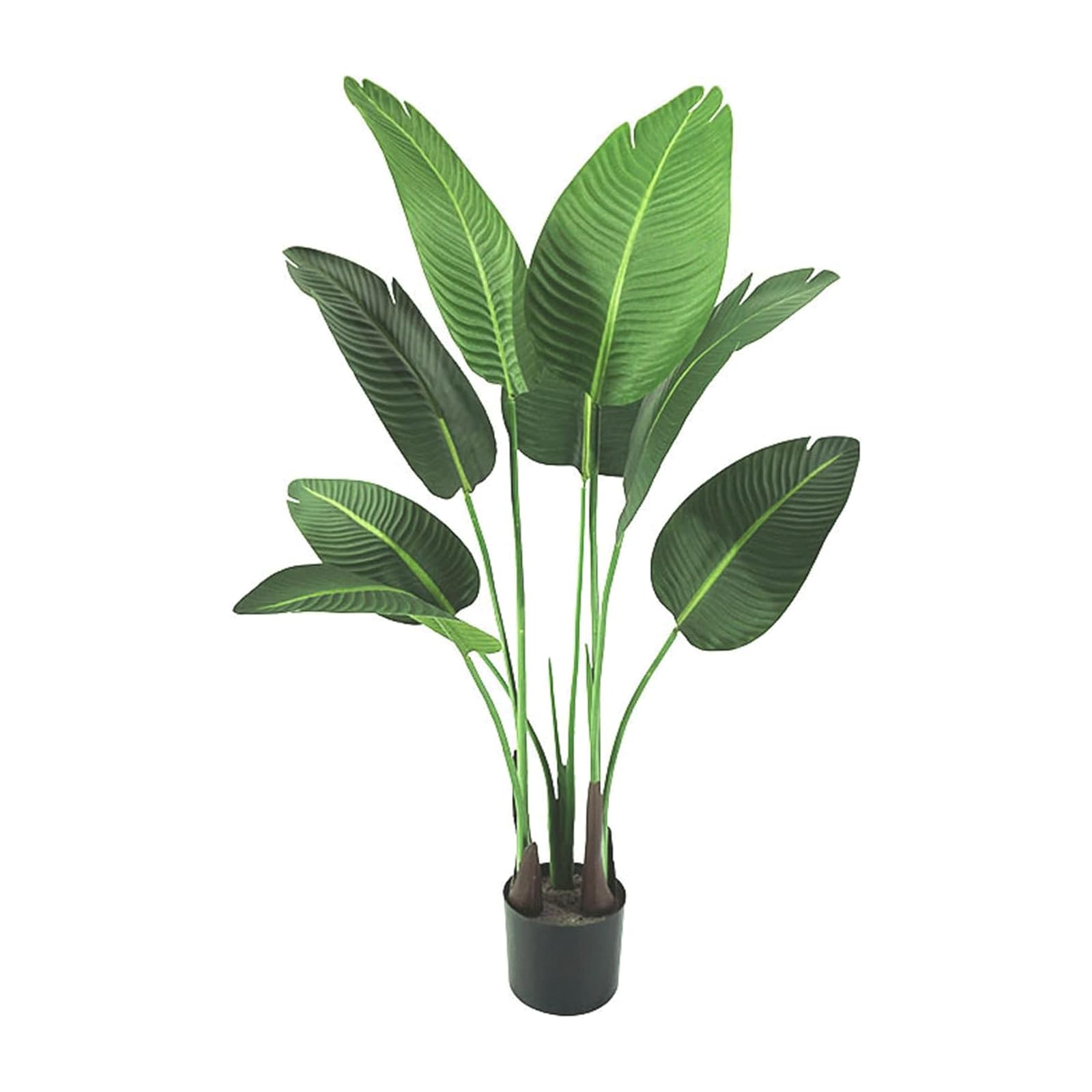 HCZKIUJY Premium Artificial Trees 47-inch Banana Tree Faux Plant Potted Artificial Plant for All Seasons Fake Tree Housewarming Gift