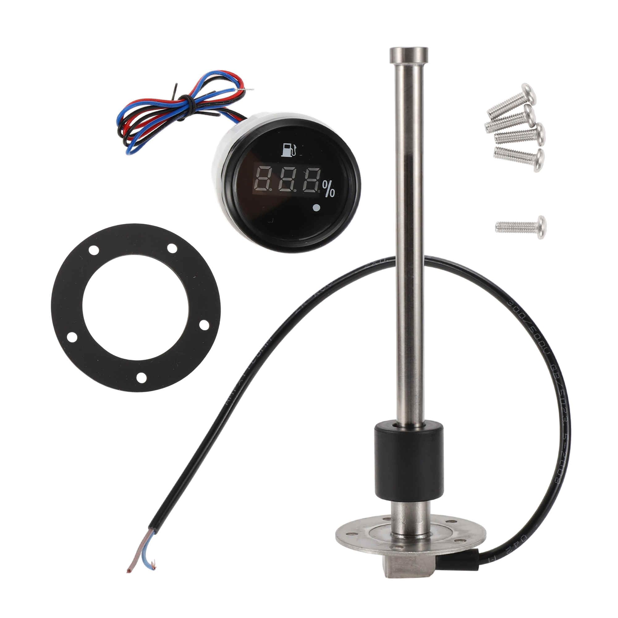 A ABSOPRO 230mm Fuel Sending Unit and Gauge Kit 9.1" for Boat Car Truck RV Fuel Sending Unit Marine Fuel Sender Unit
