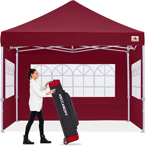 ABCCANOPY Outdoor Winter Gazebo, Premium Instant Pop Up Canopy Tent with Elegant Church Window,Snow and Rain Protection,