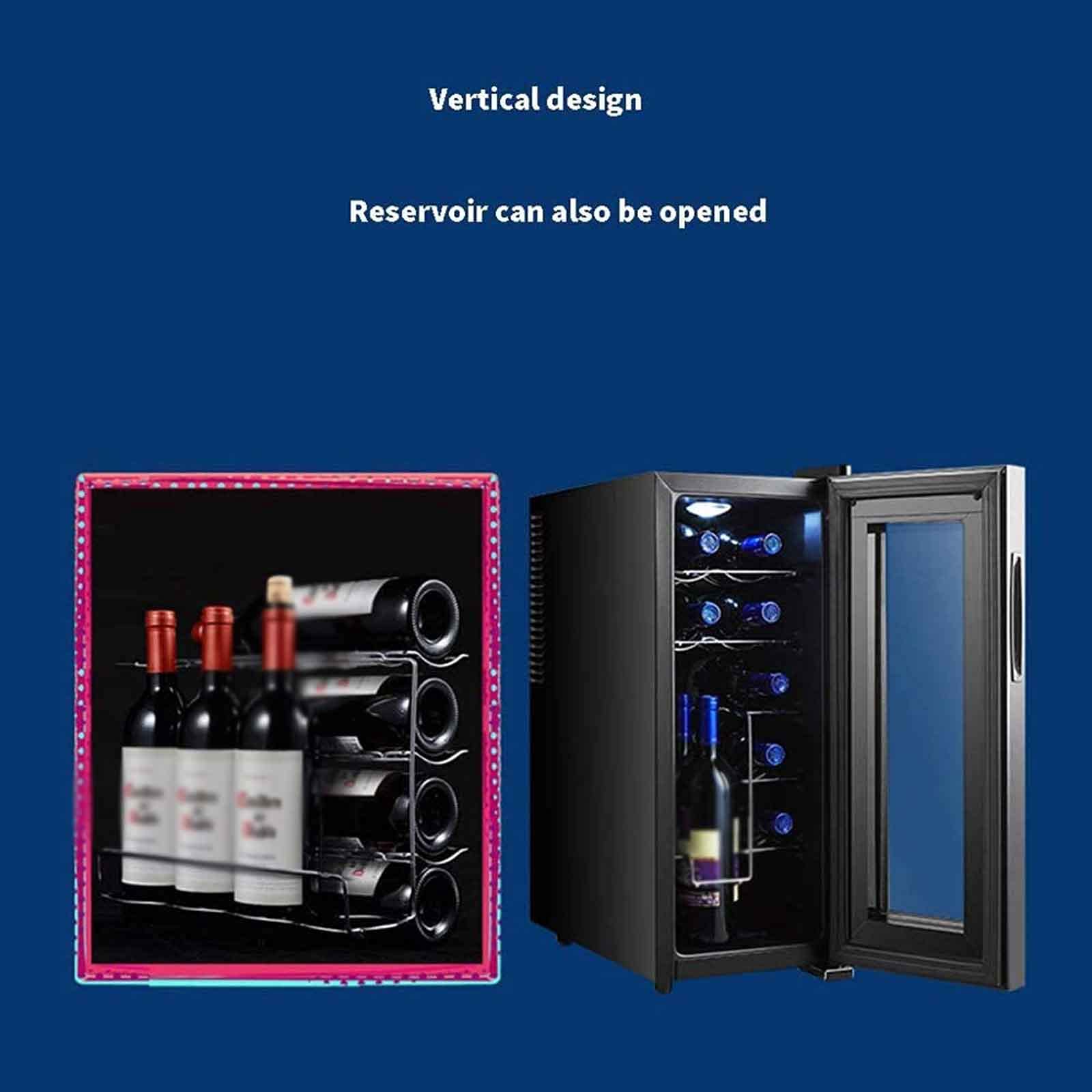 Nevera para Cerveza De 116 litros/Mueble Bar Pequeño para Refrescos, Cerveza Y Vino, Puerta De Cristal De Acero Inoxidable, Dispensador De Bebidas Pequeño, Pantalla Digital.