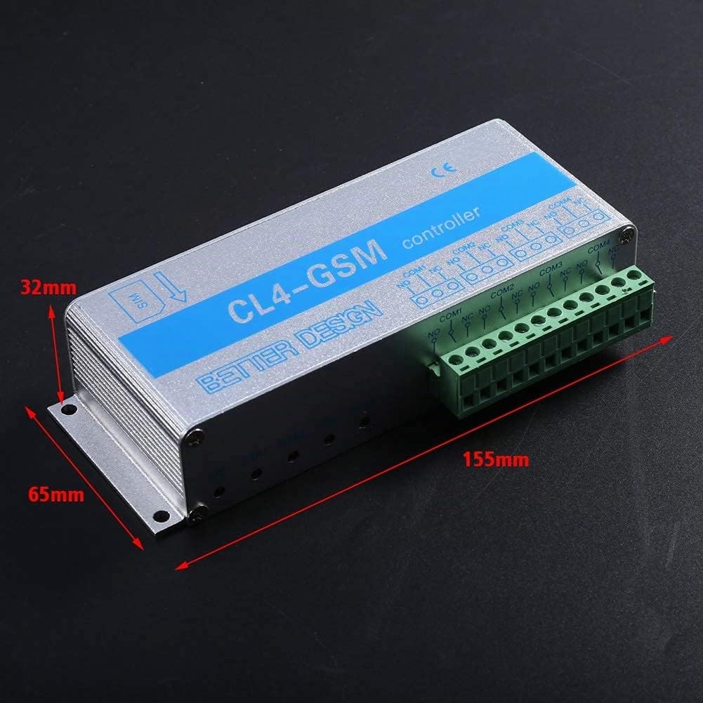 220 V/10A CL4-GSM Interrupteur de Télécommande sans Fil, GSM SMS/contrôle d'appel, Système de sécurité à Domicile, pour Système de Contrôle d'accès à la Porte Alimentation, appareils ménagers