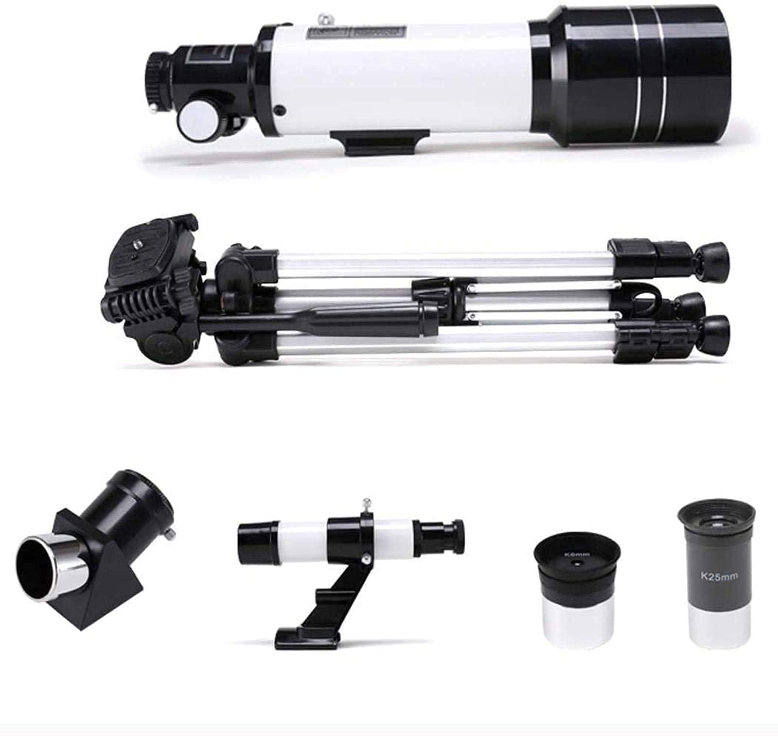 Telescopio rifrattore, telescopio per Bambini Adulti Astronomia Principianti telescopi da 70 mm, Lunghezza focale 700 mm telescopi rifrattori con ingrandimento 120X, Blu