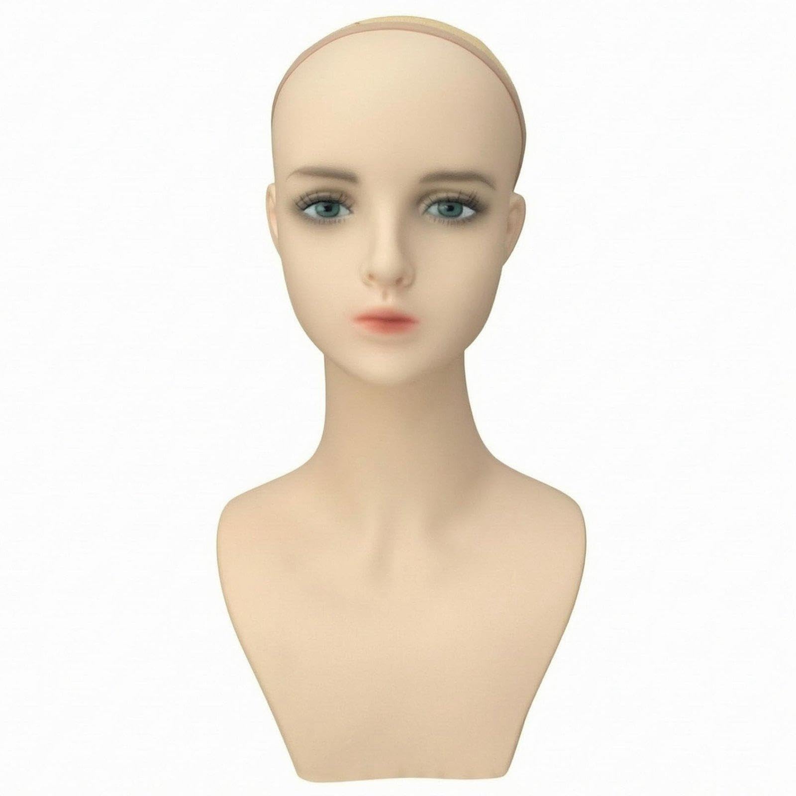 Testa di Manichino Femminile Professionale, Versatile E Realistica con
