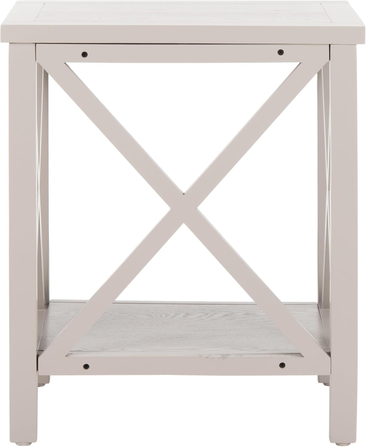 Safavieh American Homes Collection Candence Quartz Grey Cross Back End Table