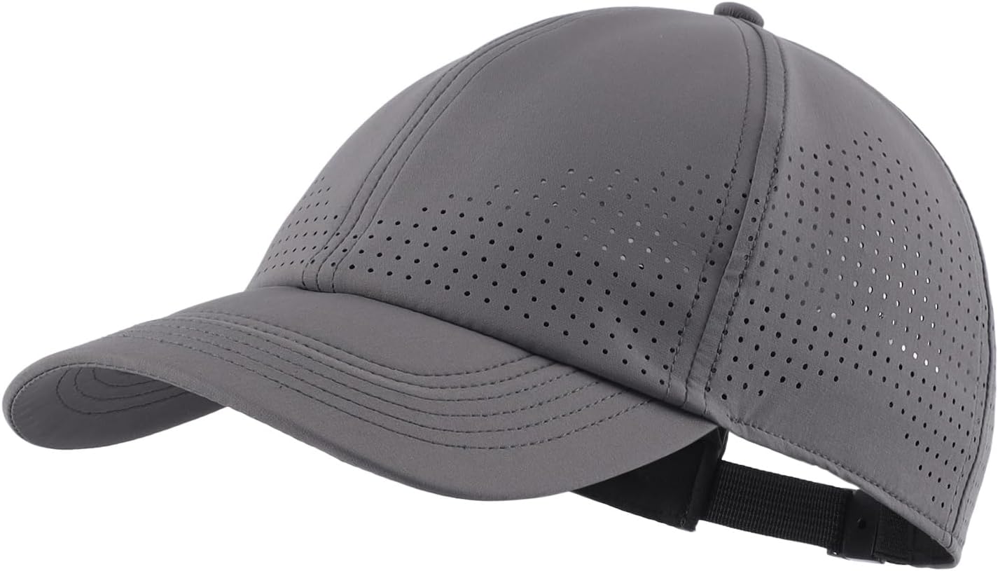 Home Prefer Mens Womens UPF50+ Sun Hat Athletic Adjustable Baseball Cap Quick Dry UV Protection Workout Running Golf Hat