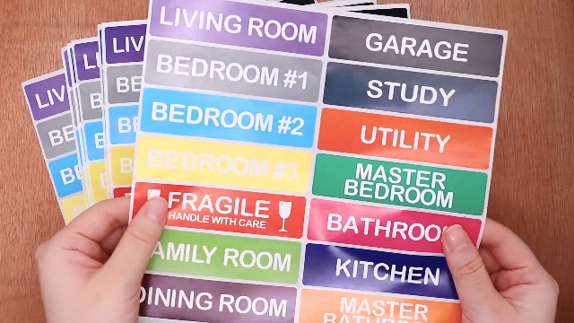 Coloured Stickers For Moving For Boxes,Color Coded Home Moving Stickers ...