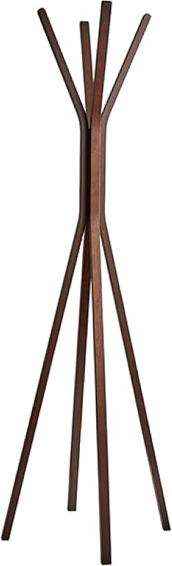 Adesso Toby Coat Rack with Natural Oak Finish – Space-Saving Entryway Organizer Perfect for Coats, Bags, Purses and Hats – 6 Hooks, 68.25" Tall | Toby Entryway Coat Rack for Organizing Coats, Bags, Purses, and Hats in a Foyer, Mudroom, Bedroom, or Office