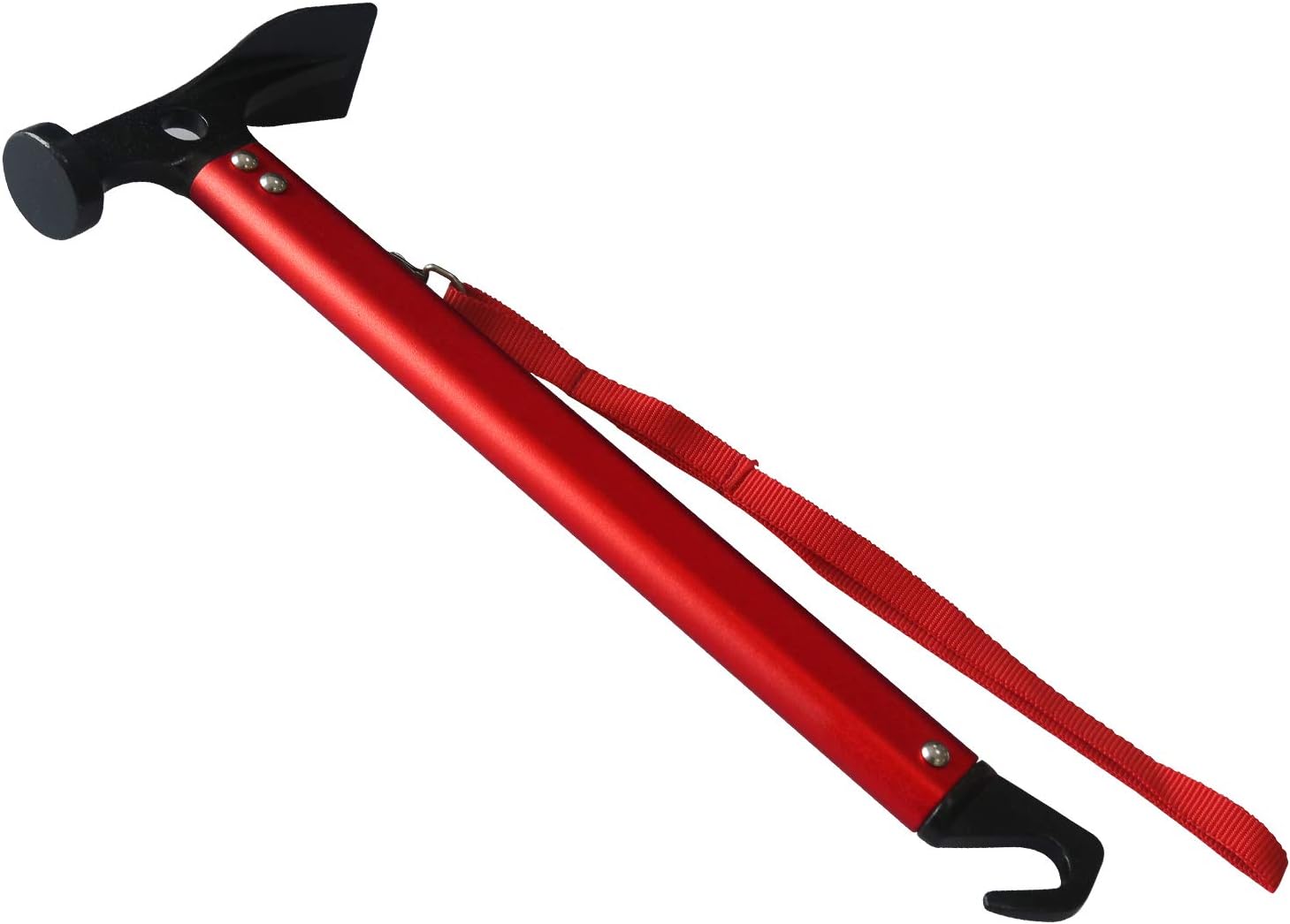ABCCANOPY Outdoor Camping Hammer Tent Hammers Hiking Mallet, Multi-Functional Aluminum Hammer with Tent Stake Remover for Camping Tent, Tent Tarp, Patio Shade, Red
