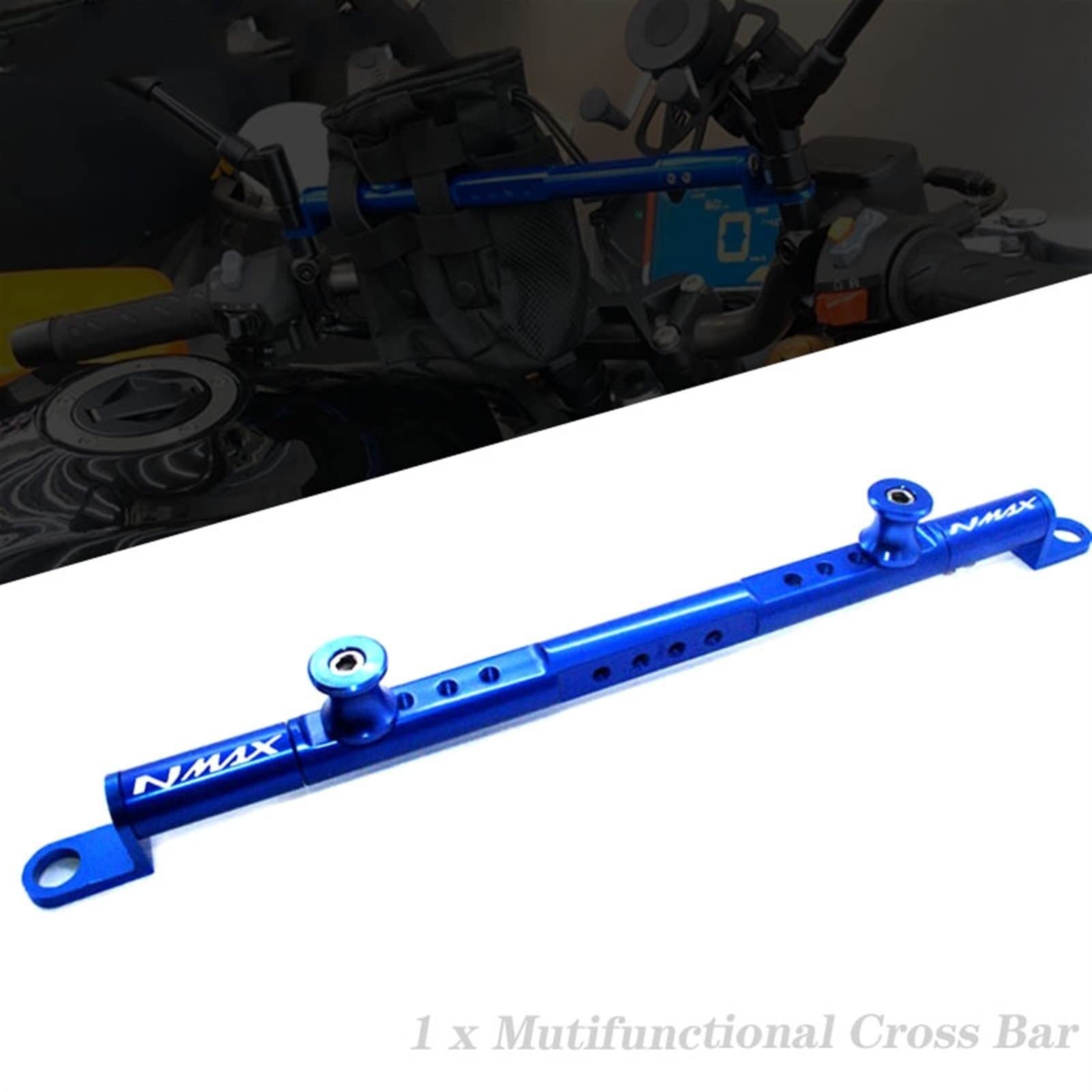 Dla YAMAHA NMAX155 NMAX125 NMAX 155 N-MAX155 N-MAX 150 125 Poprzeczka Dźwignia Tłumika Układu Kierowniczego (Kolor : Tytan, Rozmiar : 1)