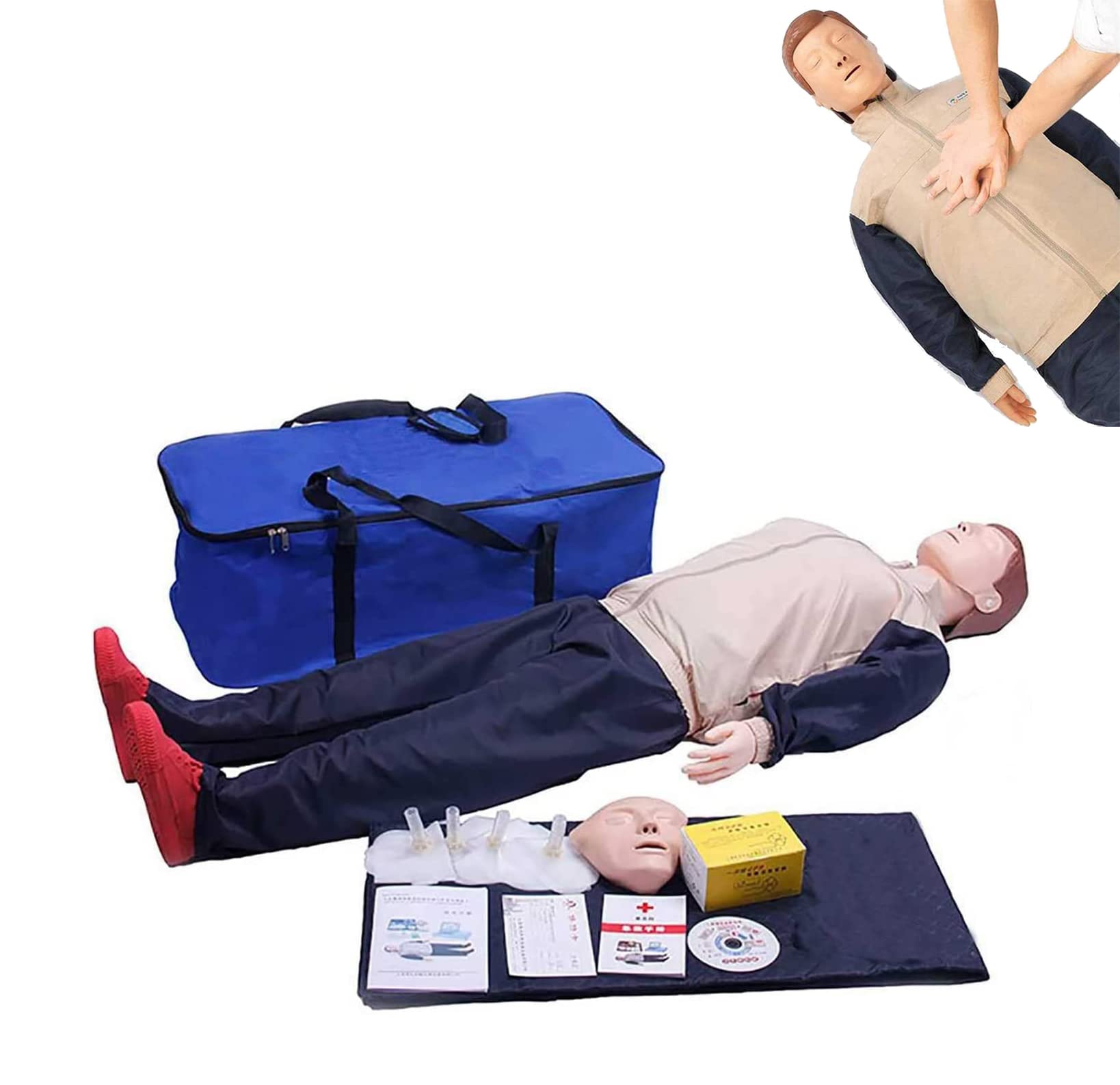 Modèle de corps de réanimation avancé de 170 cm, mannequin d'entraînement de premiers secours pour l'éducation et l'enseignement, modèle médical, simulateur de réanimation cardiopulmonaire